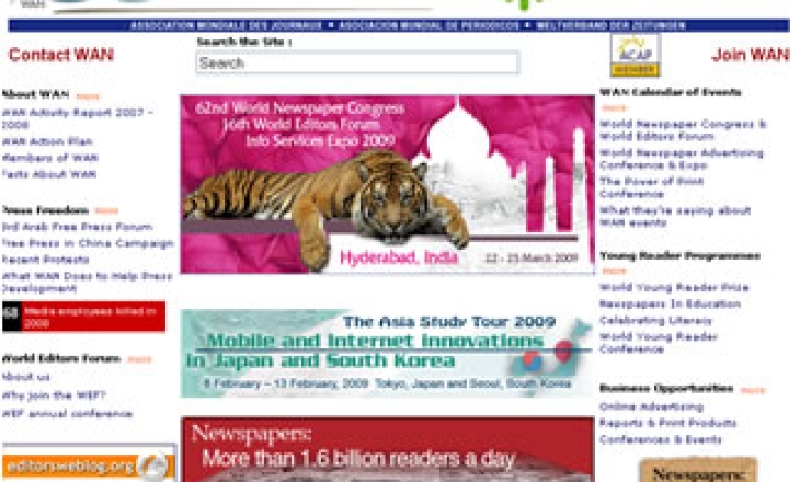 Economic downturn forces WAN to postpone Hyderabad World Newspaper Congress