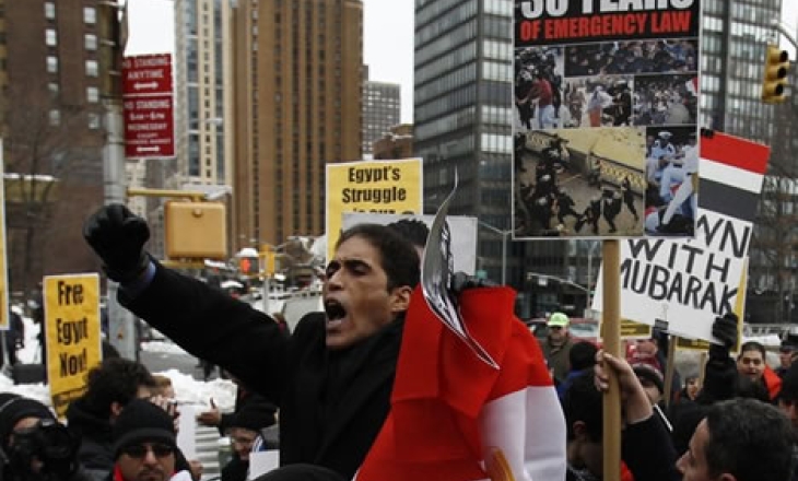 Egypt was biggest international story in a single week in recent history