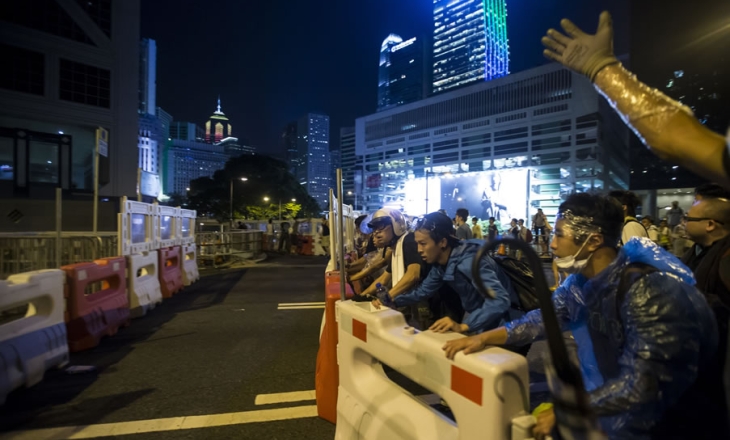Hong Kong police use force to block reporting of pro-democracy rallies