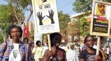 Police question protestors over march on 10th anniversary of Burkina Faso journalist’s murder