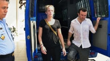 Two journalists back in France after 11 weeks in Indonesian jails