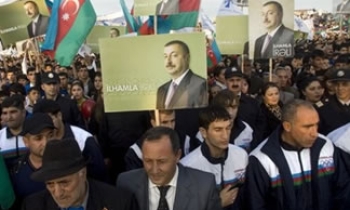Azerbaijan President Aliyev continues to dominate state media’s electoral coverage