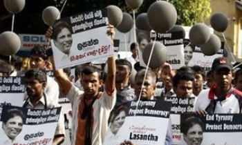 Row over Lankan editor's killing as German ambassador speaks out at journalist's funeral
